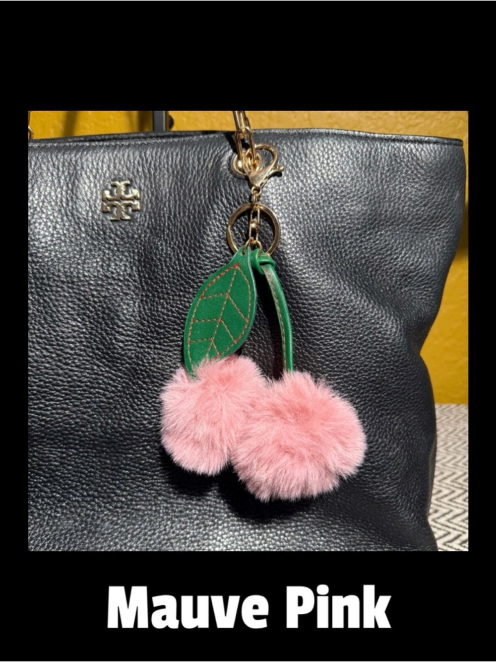 Plush Cherry Pom-Pom Bag Charm - Choice of One - Picture 4 of 9